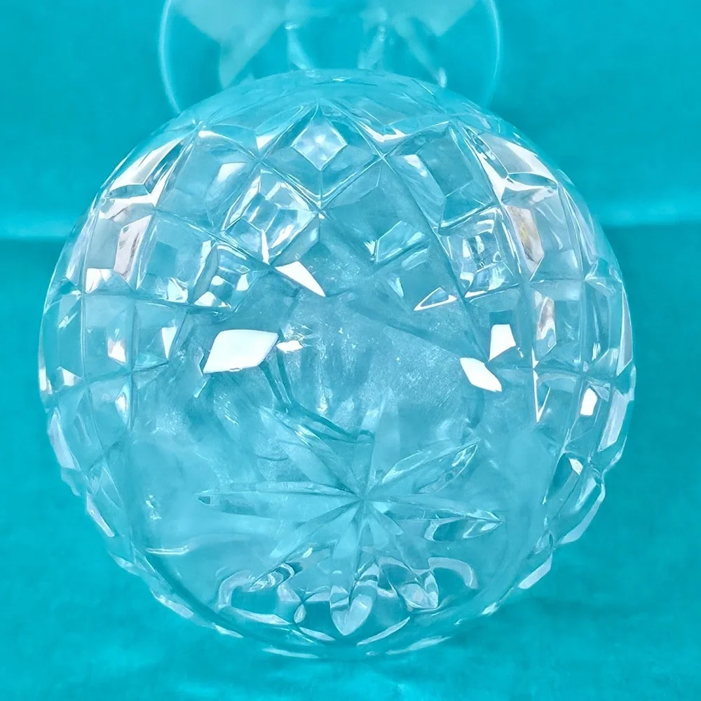 Rogaska Gallia Crystal Violet Bud Vase Etched Floral Diamond Cut Luxury Glass 4